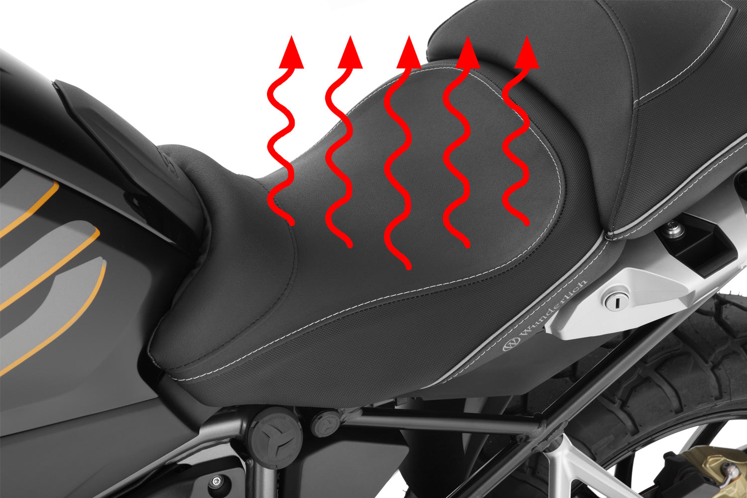 Wunderlich AKTIVKOMFORT rider seat - with seat heating Smart Plug & Play-42726-012