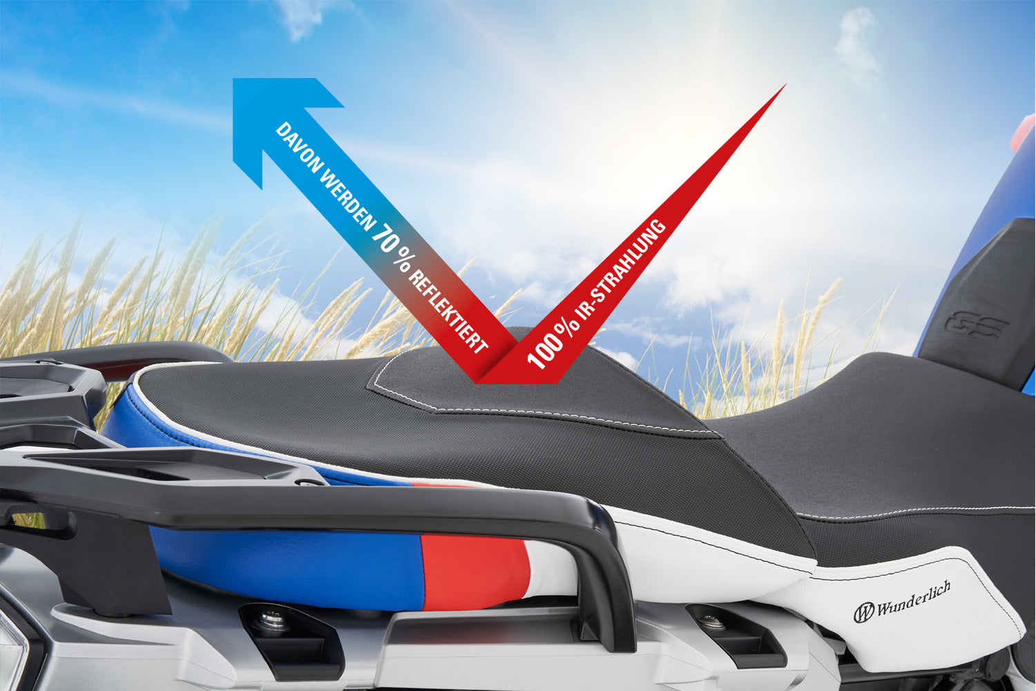 Wunderlich AKTIVKOMFORT rider seat - with seat heating Smart Plug & Play-42726-012