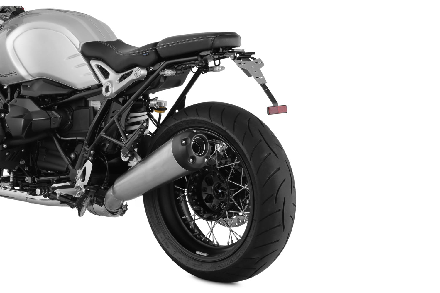 Wunderlich license plate holder "SPORT" (With rear light conversion STRIPE)