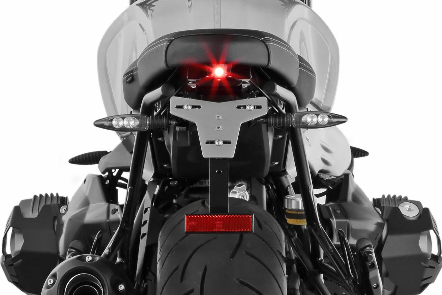 Wunderlich license plate holder "SPORT" (With rear light conversion DEVILS-EYE)