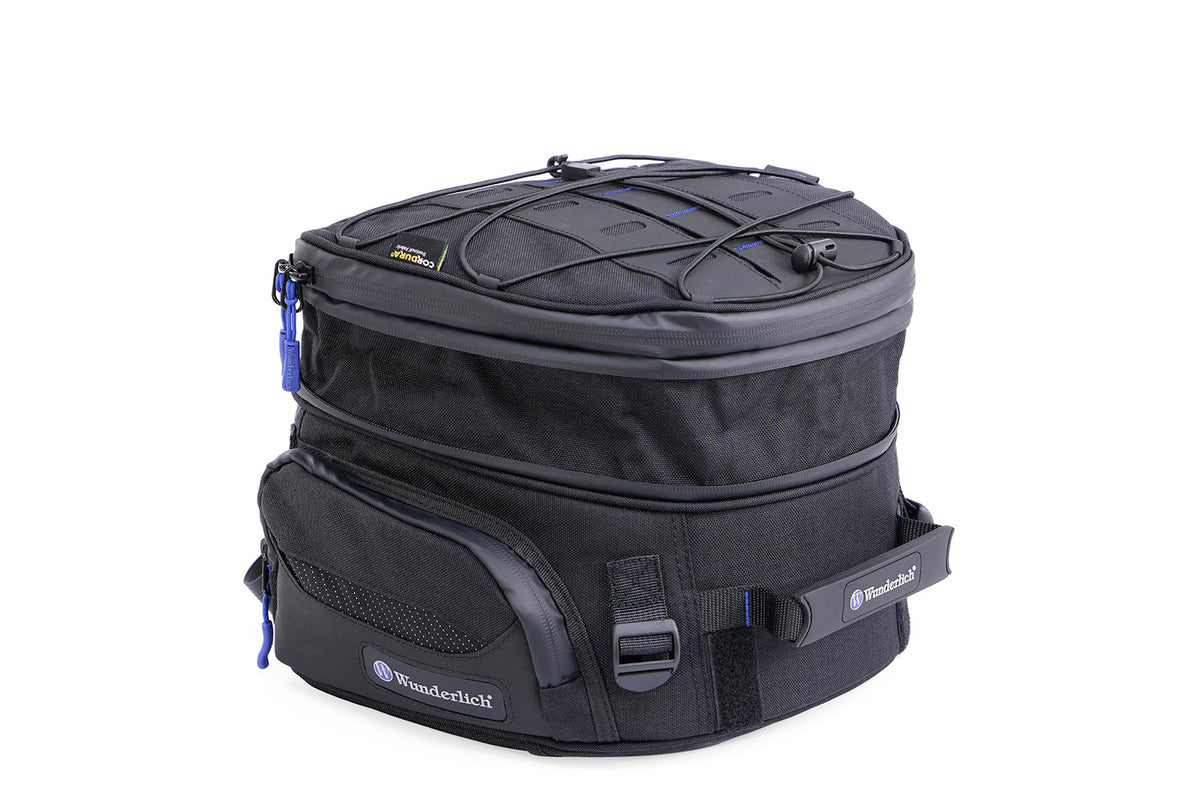 Multifunctional compact bag for the seat or luggage carrier