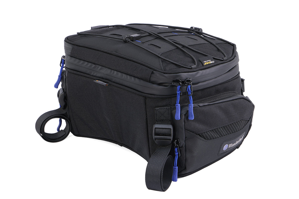 Multifunctional compact bag for the seat or luggage carrier