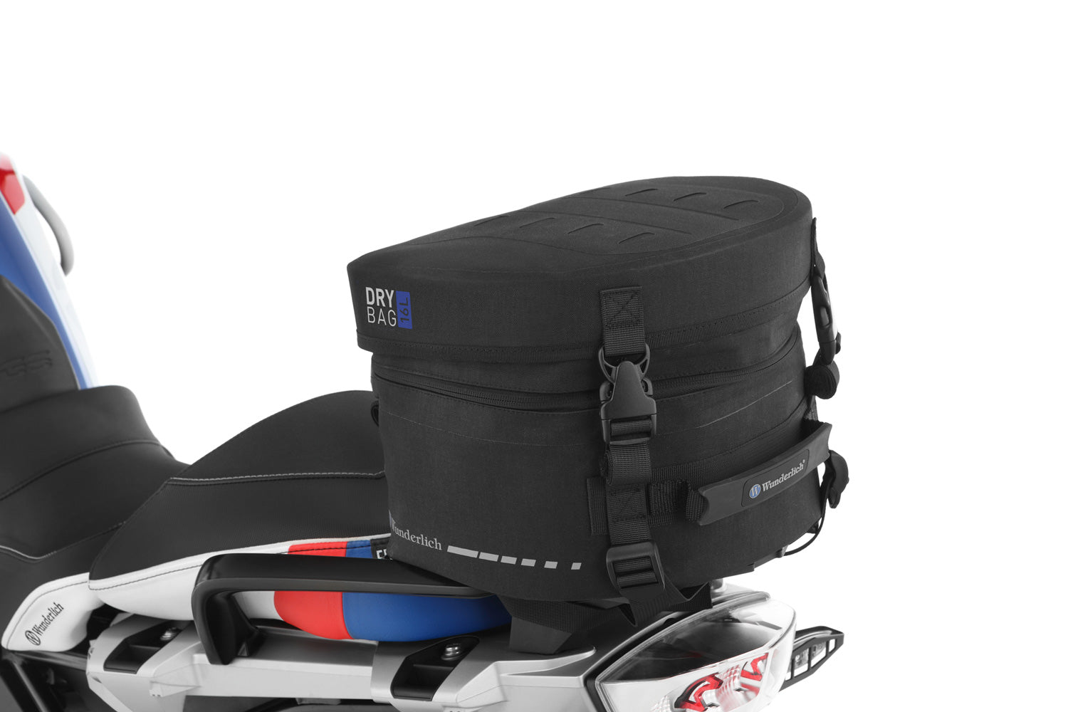 Multi-functional and compact bag can  either be attached to the luggage carrier of the passenger seat quickly and  simply