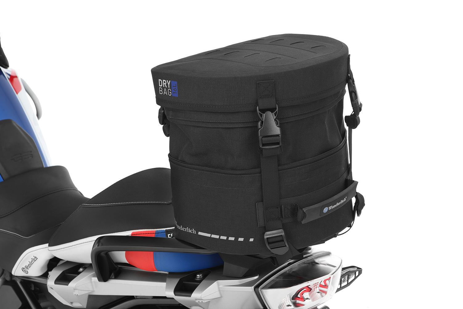 Multi-functional and compact bag can  either be attached to the luggage carrier of the passenger seat quickly and  simply