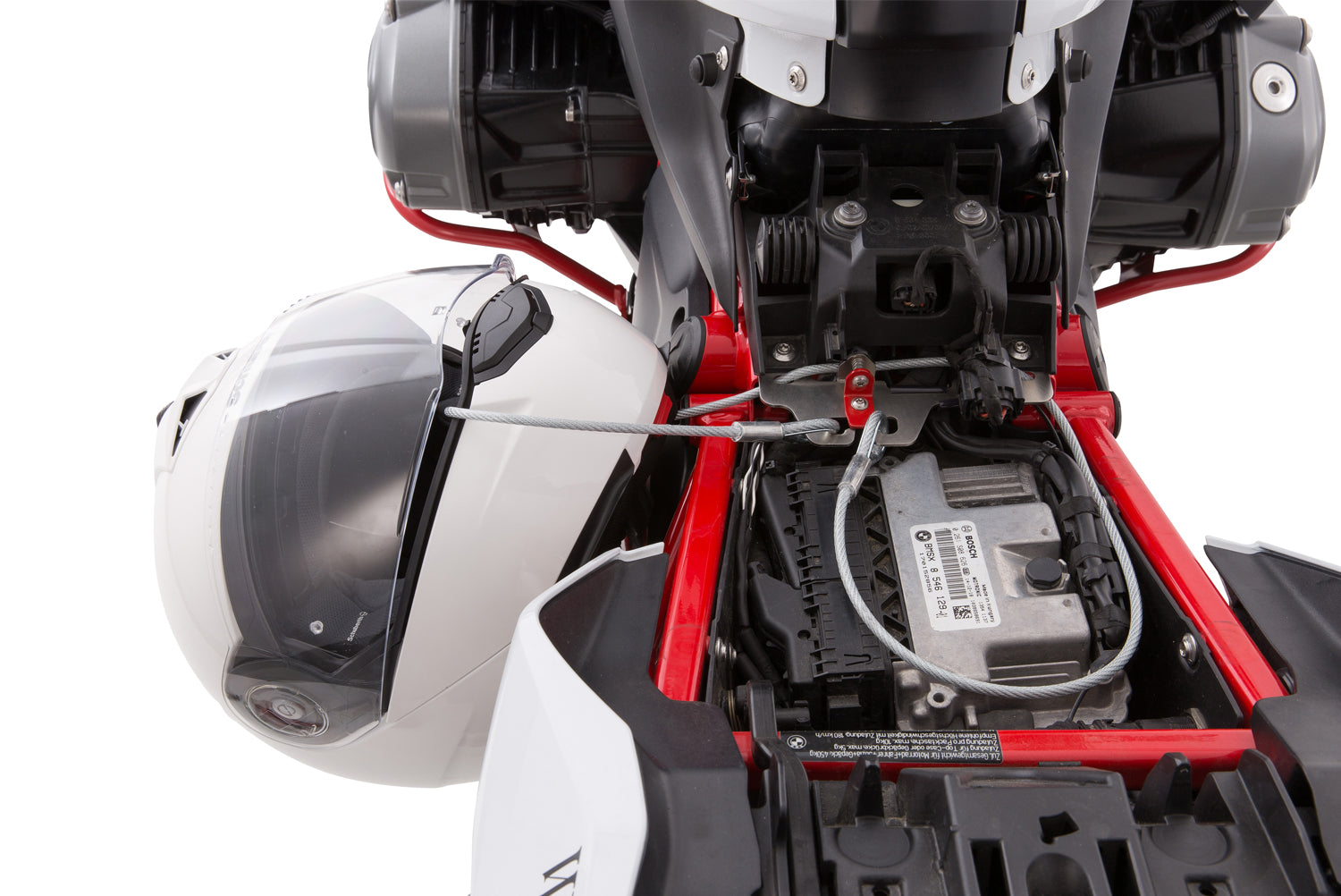 Wunderlich helmet anti-theft system „HelmLock“. The safest helmet protection.