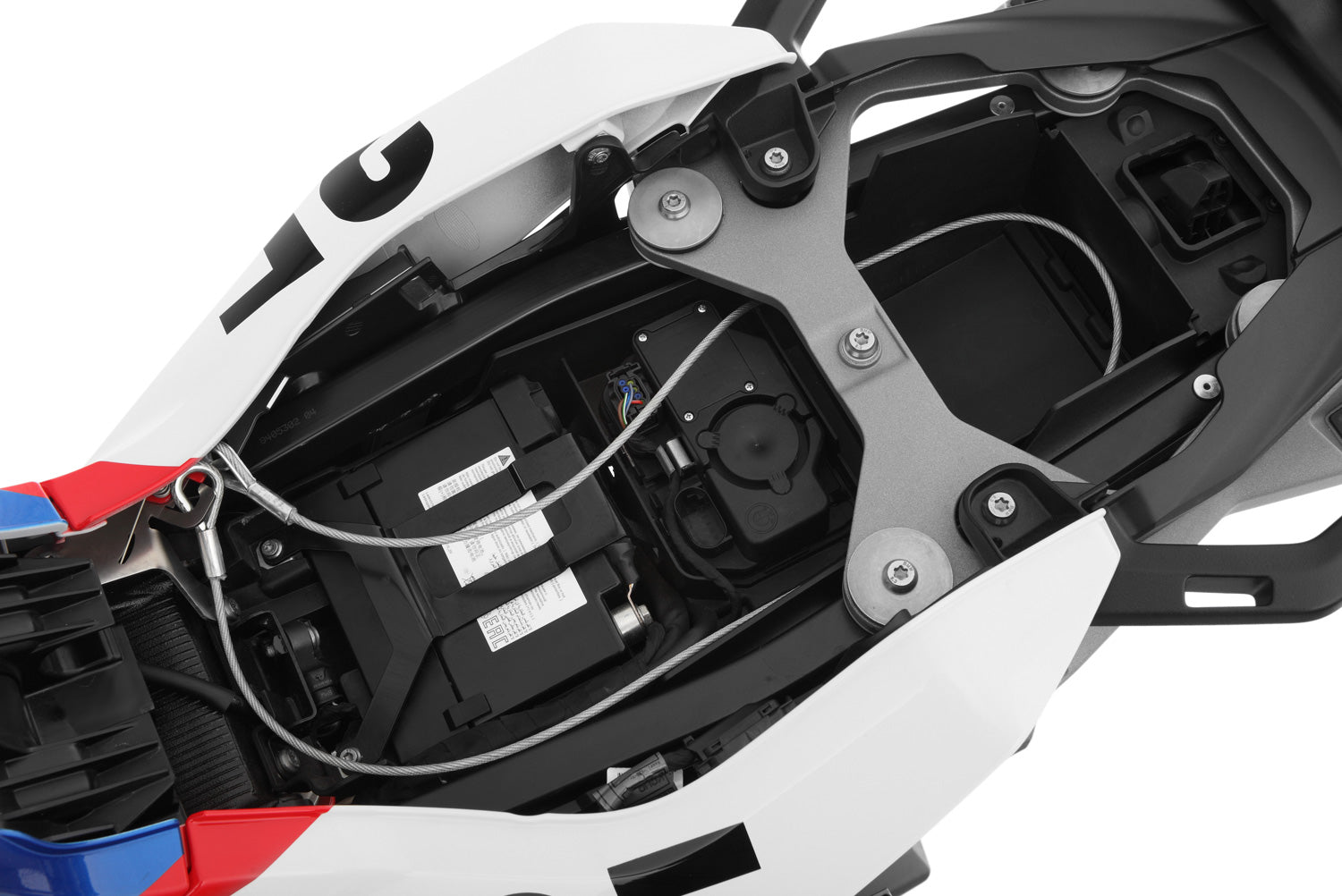 Wunderlich helmet anti-theft system HELM-LOCK S 1000 XR / M 1000 XR - complete your BMW ✔ Premium components ✔ Integrated design ➜ Order now