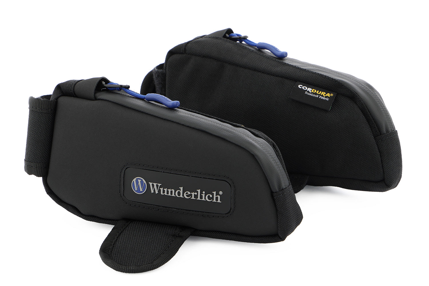 Two functional, cleverly arranged bags - designed specifically to fit the wind deflectors 