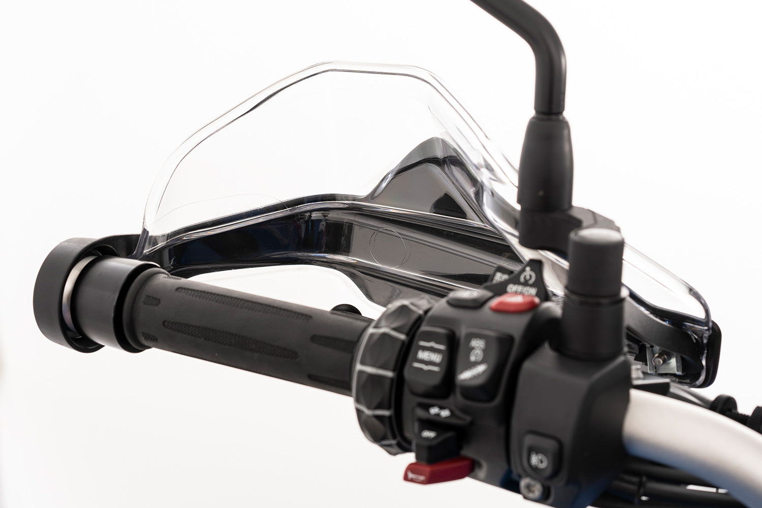 Our hand guard extension significantly enlarges the protective zone of the original protectors
