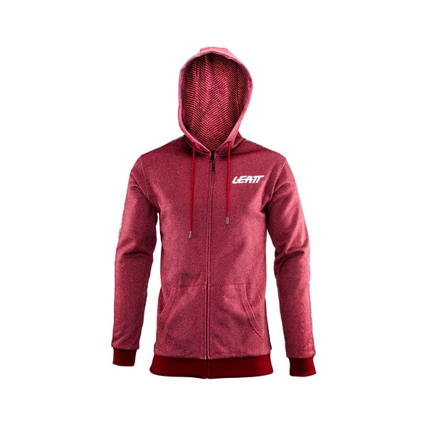 Leatt-HOODIE PREMIUM ZIP RUBY 3XL 5024400475 6009554092404