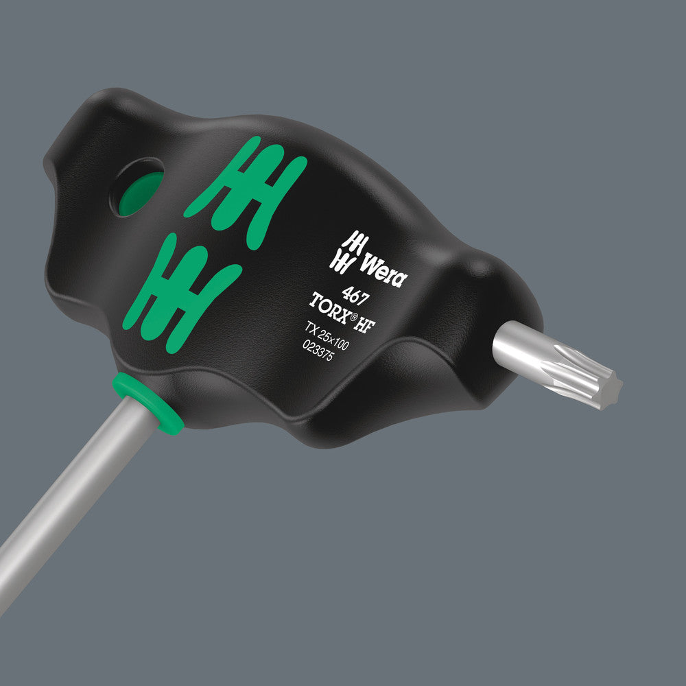 Wera Tools - 454/10 HF Set Imperial 1 screwdiver set T-handle screwdrivers Hex-Plus with holding function, Imperial
