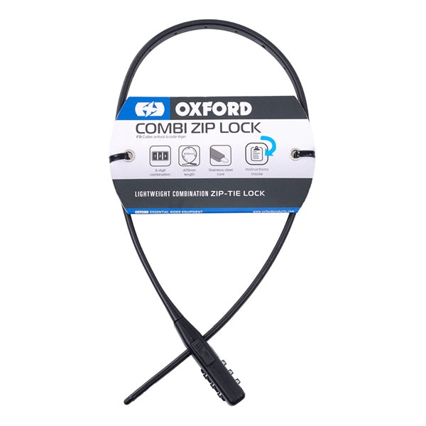 OxfordProducts-SECURITY TIE COMBI ZIP LOCK BK OXFORD LK150 5030009419119