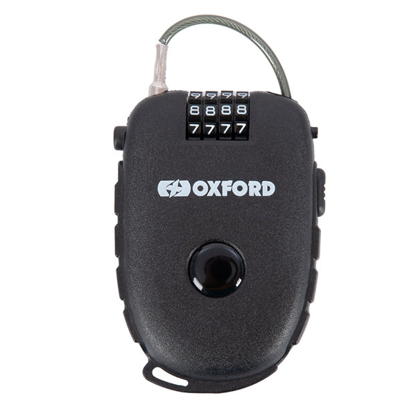 OxfordProducts-RETRACT COMBI CABLE LOCK 75CM BK LK100 5030009094170