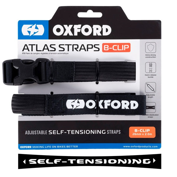 Oxford-STRAP B-CLIP 17MM X 2M BK QTY2 OX315 5030009442872