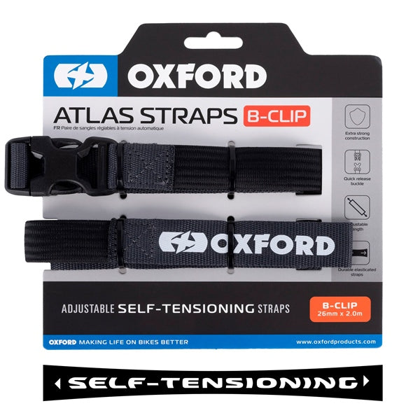 Oxford-STRAP B-CLIP 17MM X 2M ASPHALT QTY2 OX316 5030009442889