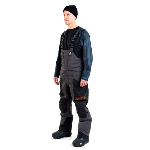 Jethwear-BIB PANT MEN TREELINE BK/IRON/OG SHELL M J2522-025-M 7340107561879