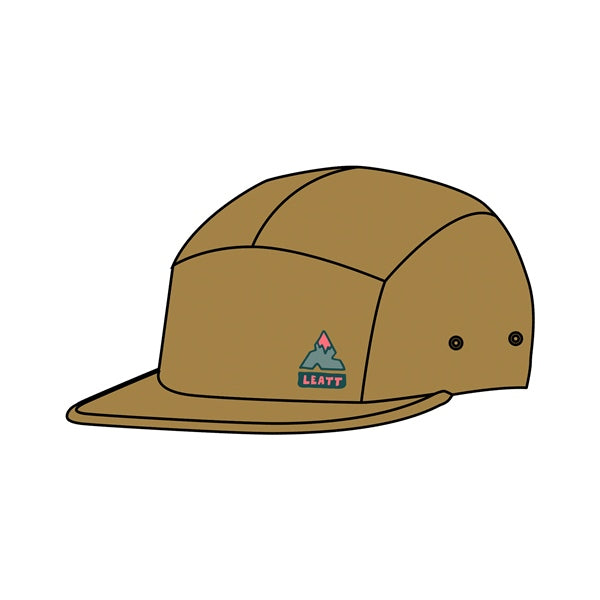 Leatt-CAP 5-PANEL S-XL BRASS BRW LEATT 5026081030 6009556582255