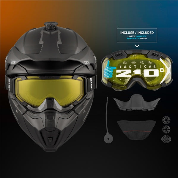 CKX-HELM TITAN ORI DL SOLID BK MAT 5XL CKX 507229 