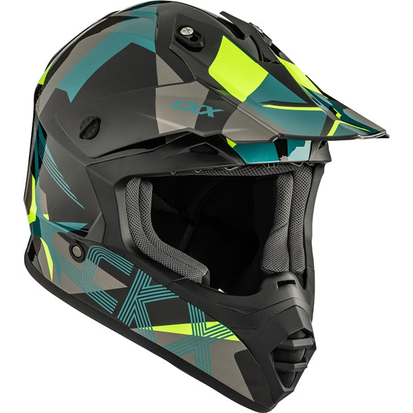 CKX-HELM TX228 LORD GR/HI-VIZ YE GLOSS XS 516501