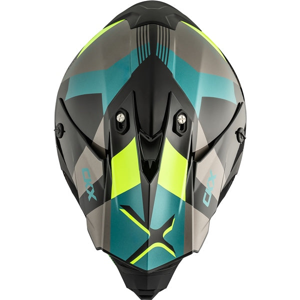 CKX-HELM TX228 LORD GR/HI-VIZ YE GLOSS XS 516501
