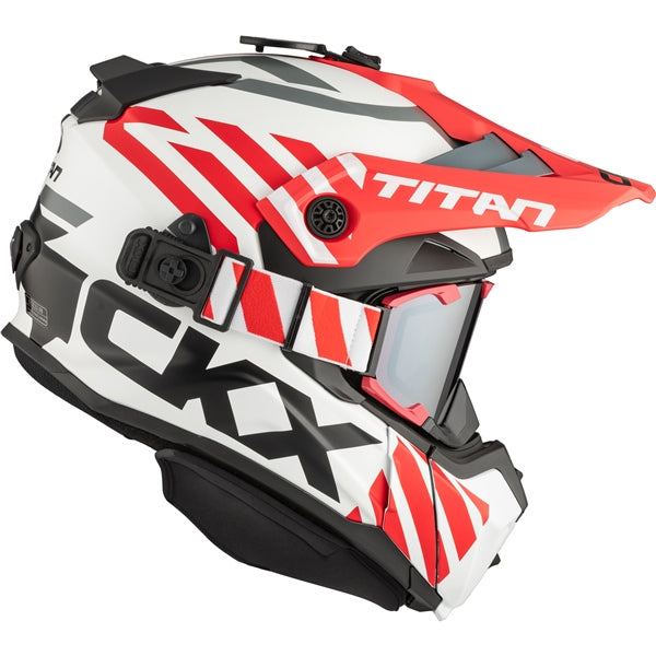 CKX-HELM TITAN DL MARKS WH/RD MAT 3XL 517087 