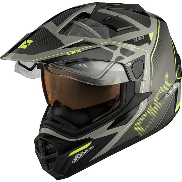 CKX-HELM QUEST DL GLOOM GY/LIME GLOSS 2XL 517236 