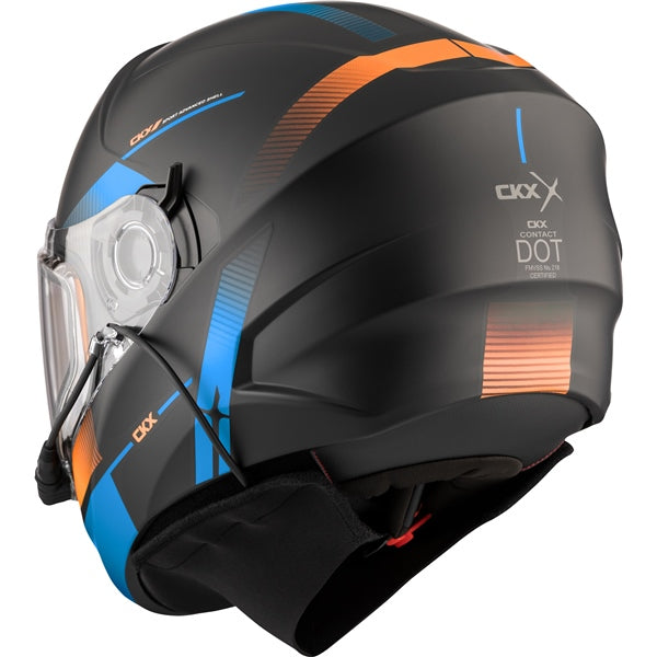 CKX-HELM CONTACT EDL EDGE BL/OG MAT 3XL 518727 