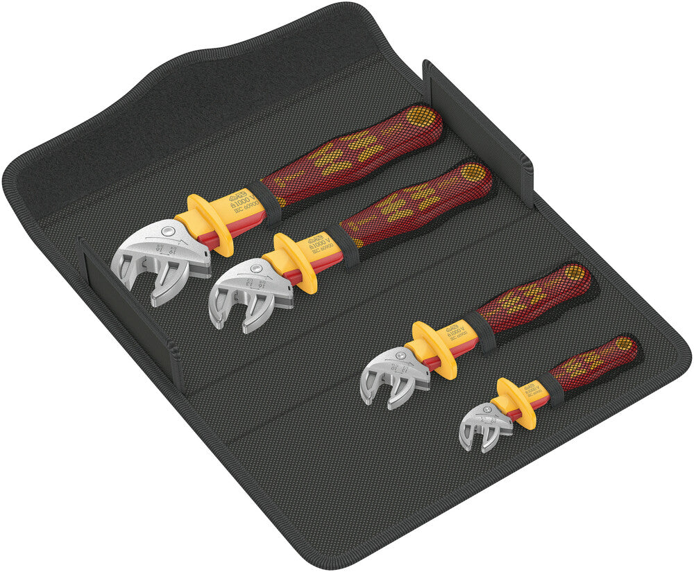 Wera Tools - 6004 Joker VDE 4 Set 1 VDE-insulated self-setting spanner set