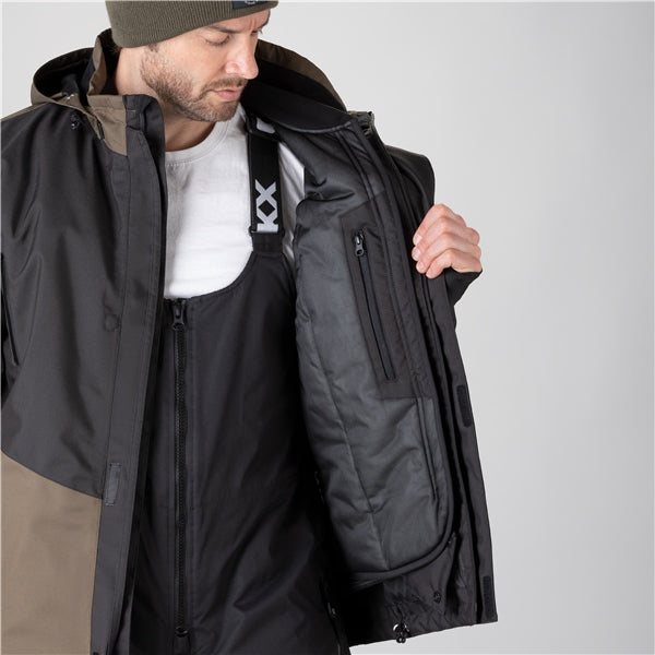 CKX-JACKET CONQUER MEN BK/OLIVE NT M M22-05-BLK/OLI NIT M
