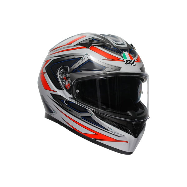 AGV-HELM K3 SPACE MAT WH/FLUO RD 2XL 2118381001-020-XXL 8051019910837