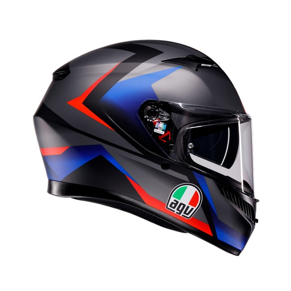 AGV-HELM K3 STRIGA MAT BK/BL/RD 2XL 2118381001-024-XXL 8000958376549