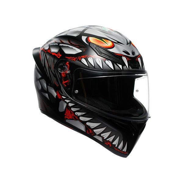 AGV-HELM K1 S LYZARD MAT BK/GY/RD 2XL 2118394001-044-XXL 8051019872746