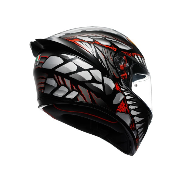 AGV-HELM K1 S LYZARD MAT BK/GY/RD 2XL 2118394001-044-XXL 8051019872746