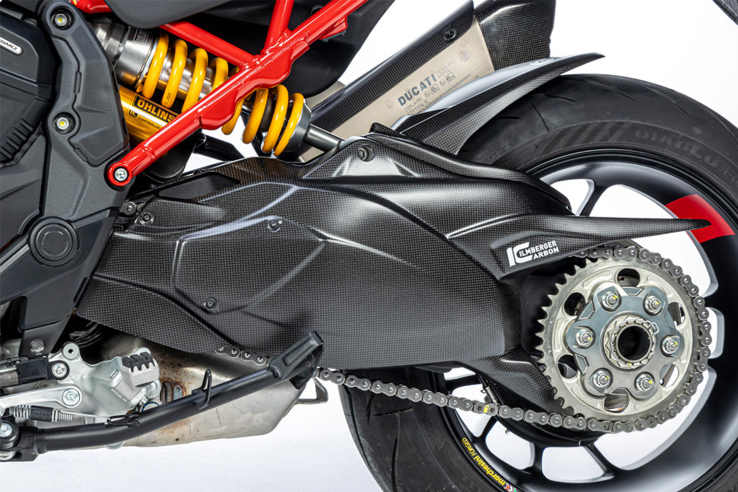 Ilmberger - Swingarm Covers with Chain Guard Multistrada V4