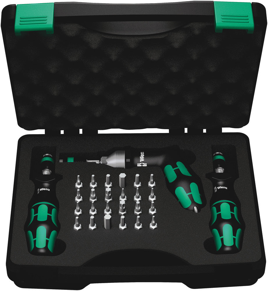 Wera Tools - 7445/46/47 Kraftform torque screwdriver set 2.5-55.0 in.lbs.