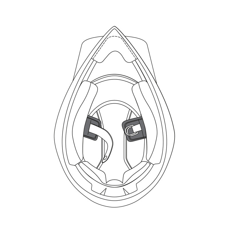 AGV - Replacement Chin Strap Pads for AX-9 Helmet