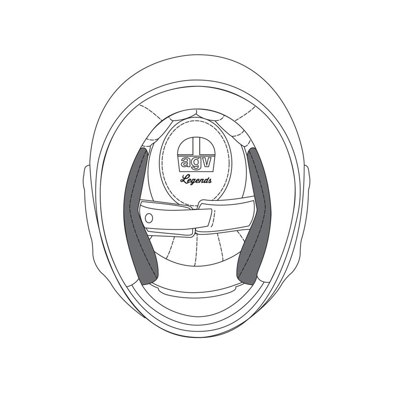 AGV - Premium Replacement Cheek Pads for X3000 Helmet