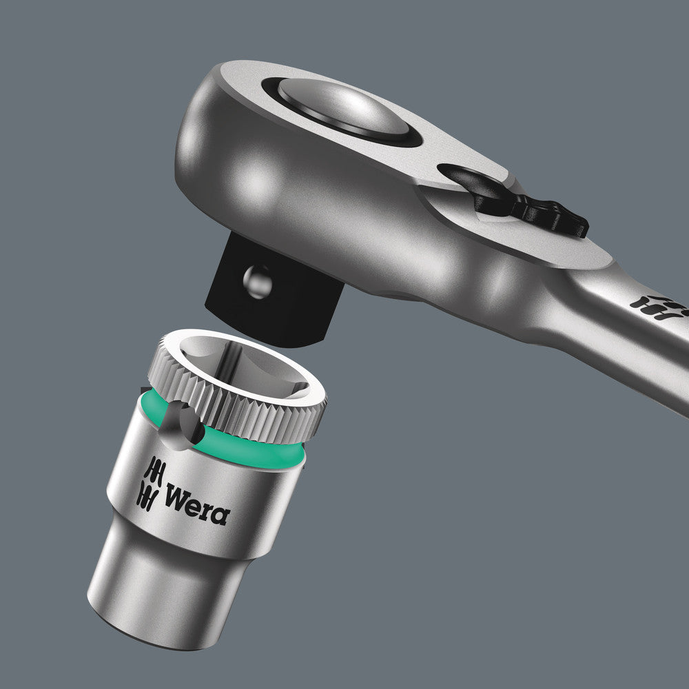 Wera Tools - 8004 A Zyklop Metal Ratchet with switch lever and 1/4" drive