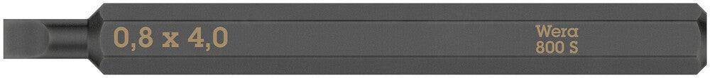 Wera Tools - 800 S Slotted bits for impact screwdrivers