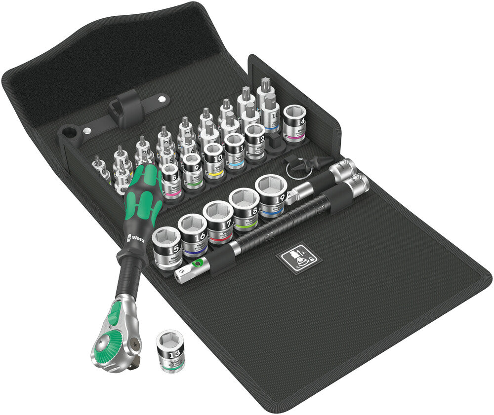 Wera Tools - 8100 SB All-in Zyklop Speed ratchet set, 3/8" drive