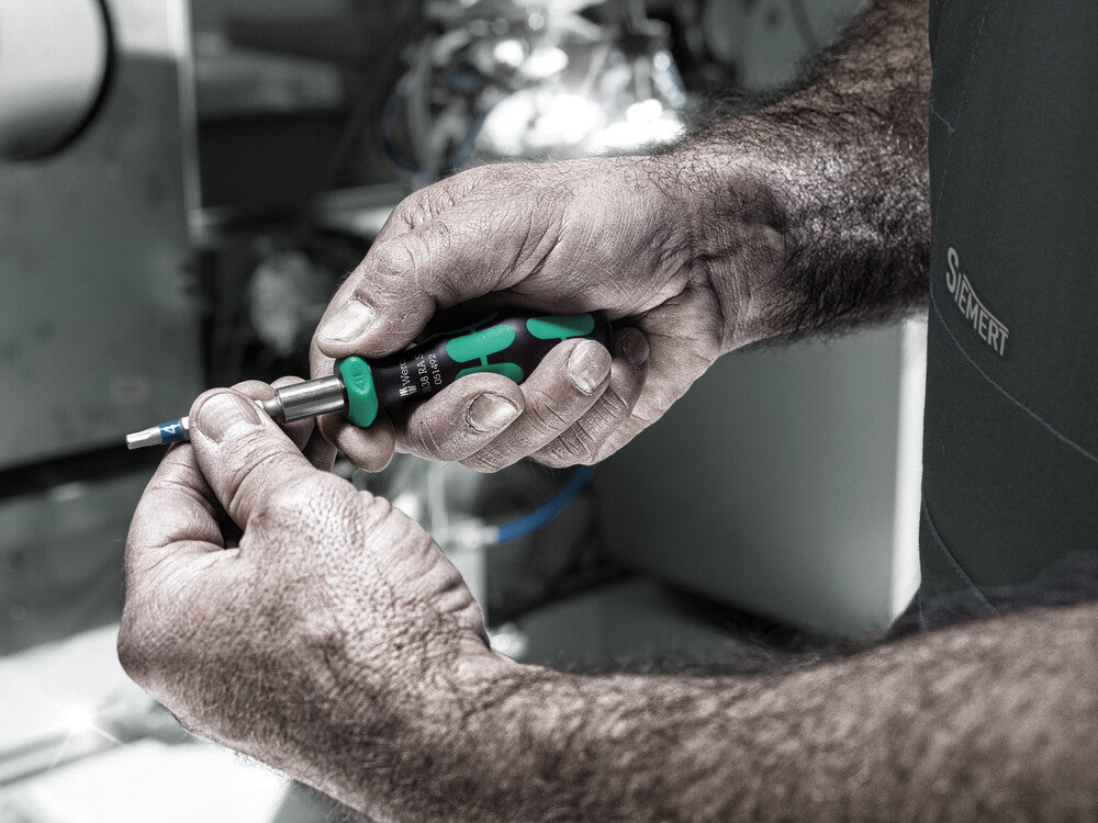 Wera Tools - 838 RA S Bitholding screwdriver with ratchet functionality, 1/4"