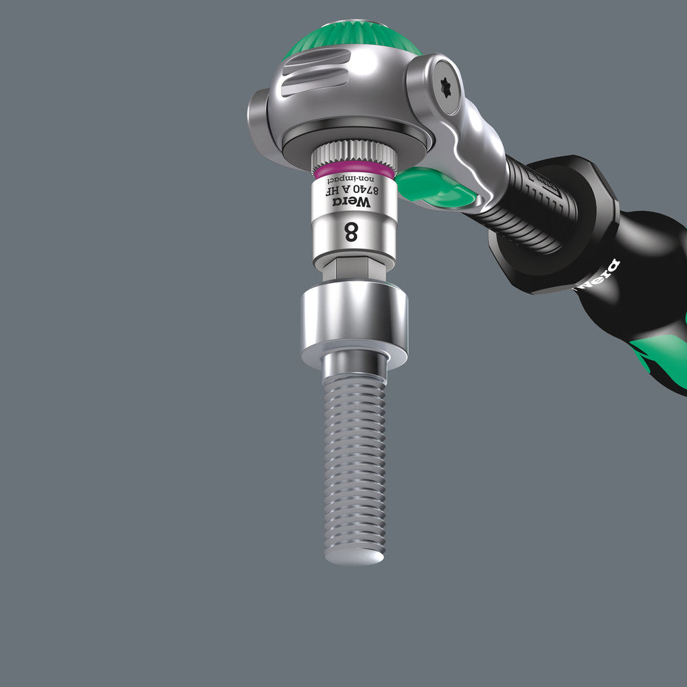 Wera Tools - 8740 A HF Zyklop bit socket with holding function, 1/4" drive