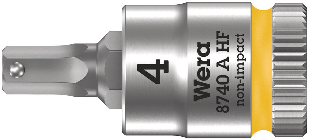 Wera Tools - 8740 A HF Zyklop bit socket with holding function, 1/4" drive