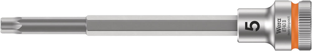Wera Tools - 8740 B Zyklop Bit Socket with 3/8" Drive, with Extra Slim Profile Area