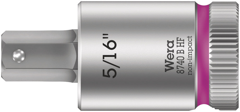 Wera Tools - 8740 B HF Zyklop bit socket with holding function, 3/8" drive