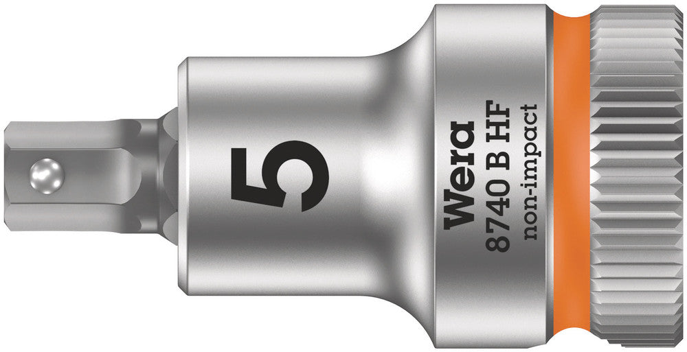 Wera Tools - 8740 B HF Zyklop bit socket with holding function, 3/8" drive