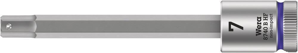 Wera Tools - 8740 B HF Zyklop bit socket with holding function, 3/8" drive