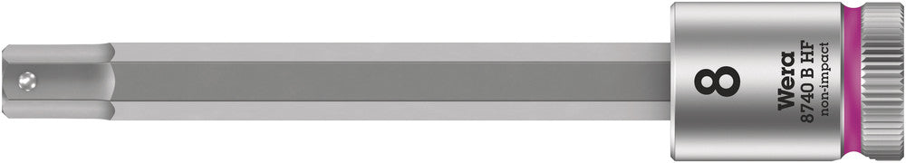 Wera Tools - 8740 B HF Zyklop bit socket with holding function, 3/8" drive