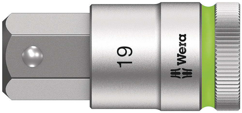 Wera Tools - 8740 C HF Zyklop bit socket with 1/2" drive with holding function