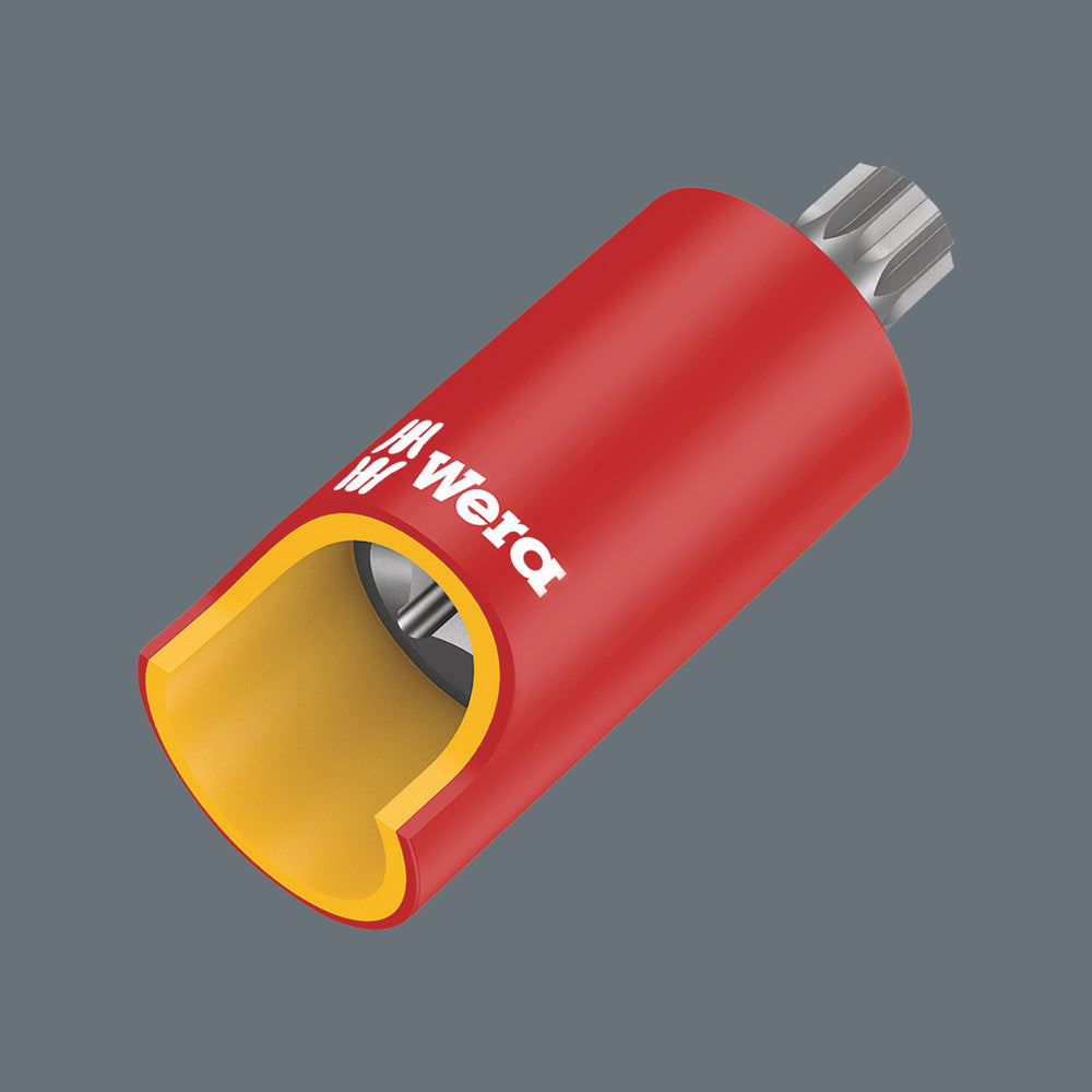 Wera Tools - 8760 B VDE XZN Zyklop bit socket, insulated, 3/8" drive, for multi-point socket screws