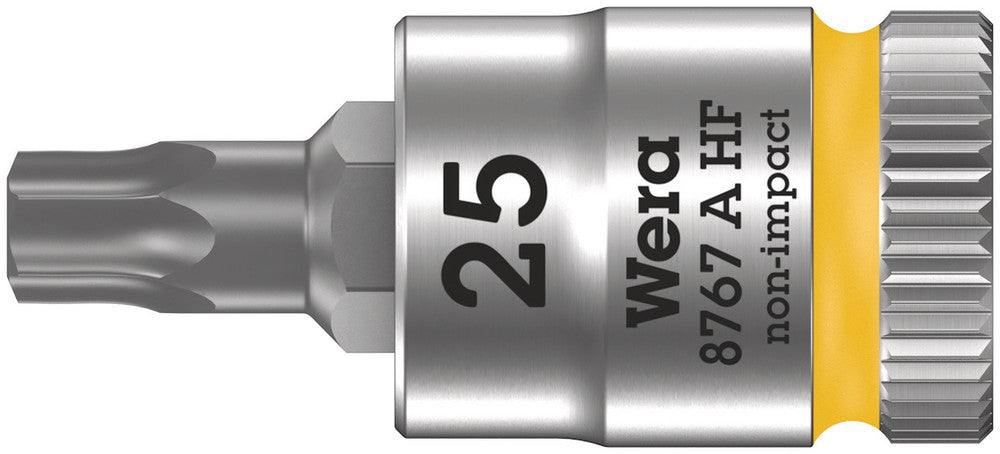 Wera Tools - 8767 A HF TORX® Zyklop bit socket with holding function, 1/4" drive